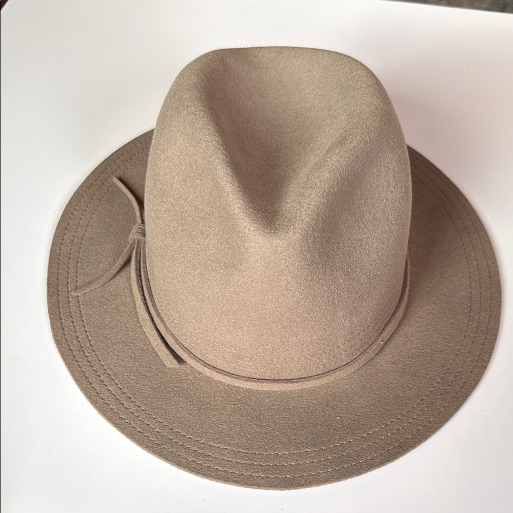 Brixton Tan Fedora Hat 7 1/4, 58cm